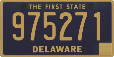 DE license plate 975271