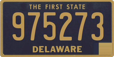 DE license plate 975273