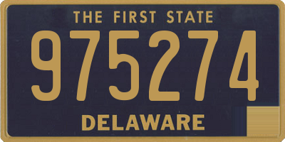 DE license plate 975274