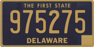 DE license plate 975275