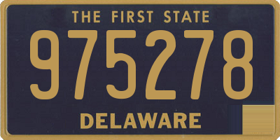 DE license plate 975278