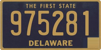 DE license plate 975281