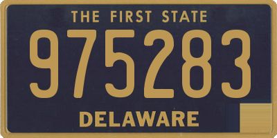 DE license plate 975283