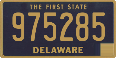 DE license plate 975285