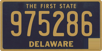 DE license plate 975286