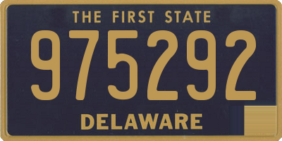 DE license plate 975292