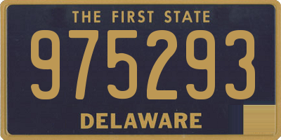 DE license plate 975293