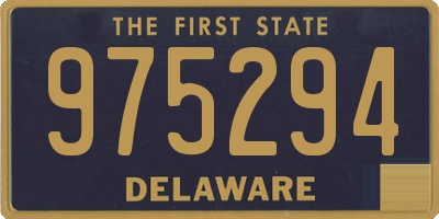 DE license plate 975294