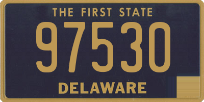 DE license plate 97530