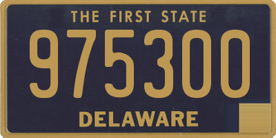 DE license plate 975300