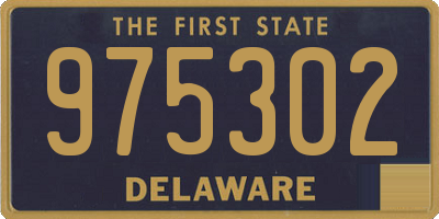 DE license plate 975302