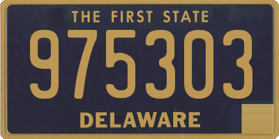 DE license plate 975303