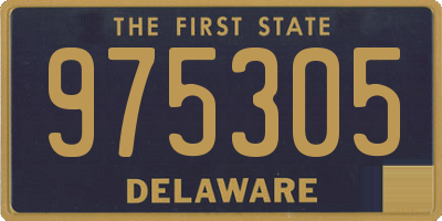 DE license plate 975305