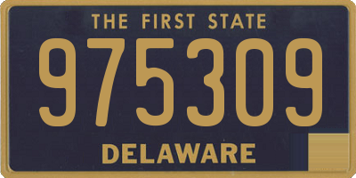 DE license plate 975309