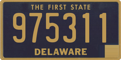 DE license plate 975311