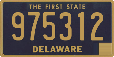 DE license plate 975312