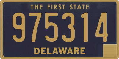 DE license plate 975314