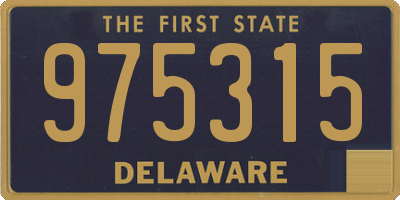 DE license plate 975315