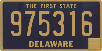 DE license plate 975316