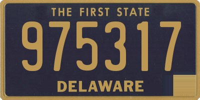 DE license plate 975317