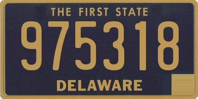 DE license plate 975318