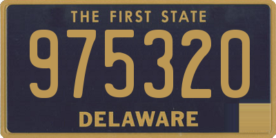 DE license plate 975320