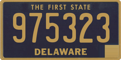 DE license plate 975323