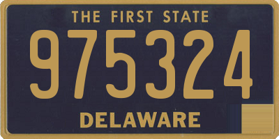 DE license plate 975324