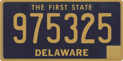 DE license plate 975325