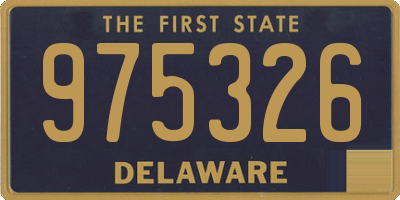 DE license plate 975326