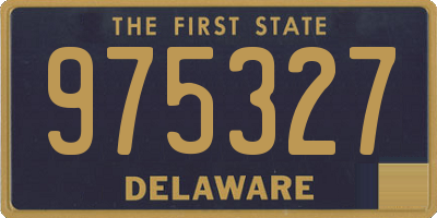 DE license plate 975327