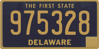 DE license plate 975328