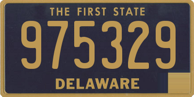 DE license plate 975329