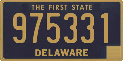 DE license plate 975331