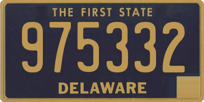 DE license plate 975332