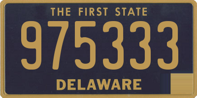 DE license plate 975333