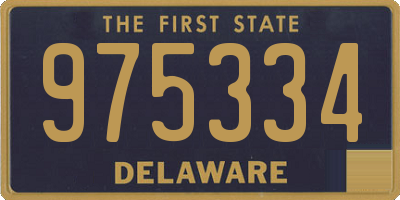 DE license plate 975334