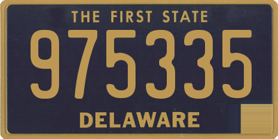 DE license plate 975335