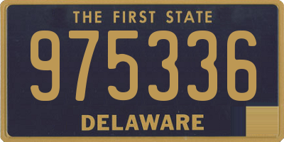 DE license plate 975336