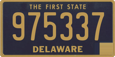 DE license plate 975337