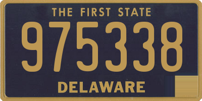 DE license plate 975338