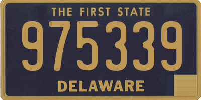 DE license plate 975339