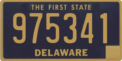 DE license plate 975341