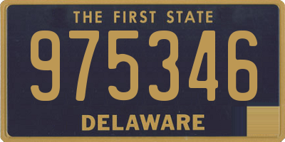 DE license plate 975346