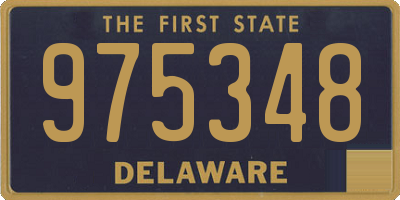 DE license plate 975348