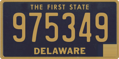 DE license plate 975349