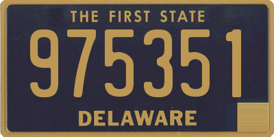 DE license plate 975351