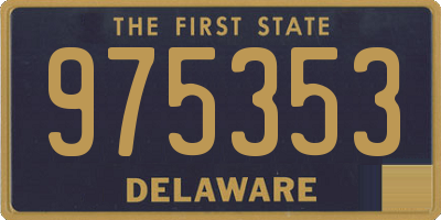 DE license plate 975353