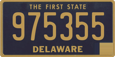 DE license plate 975355