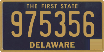 DE license plate 975356